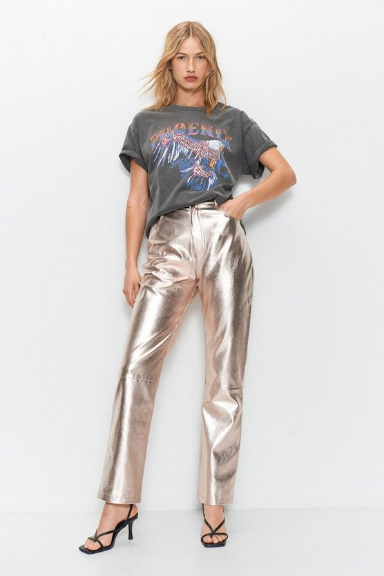 Oversized Washed Phoenix Graphic T-shirt | Warehouse UK & IE