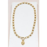 Audrey Necklace, Pendant Link Chain Bracelet, Gold Link Necklace | Etsy (US)