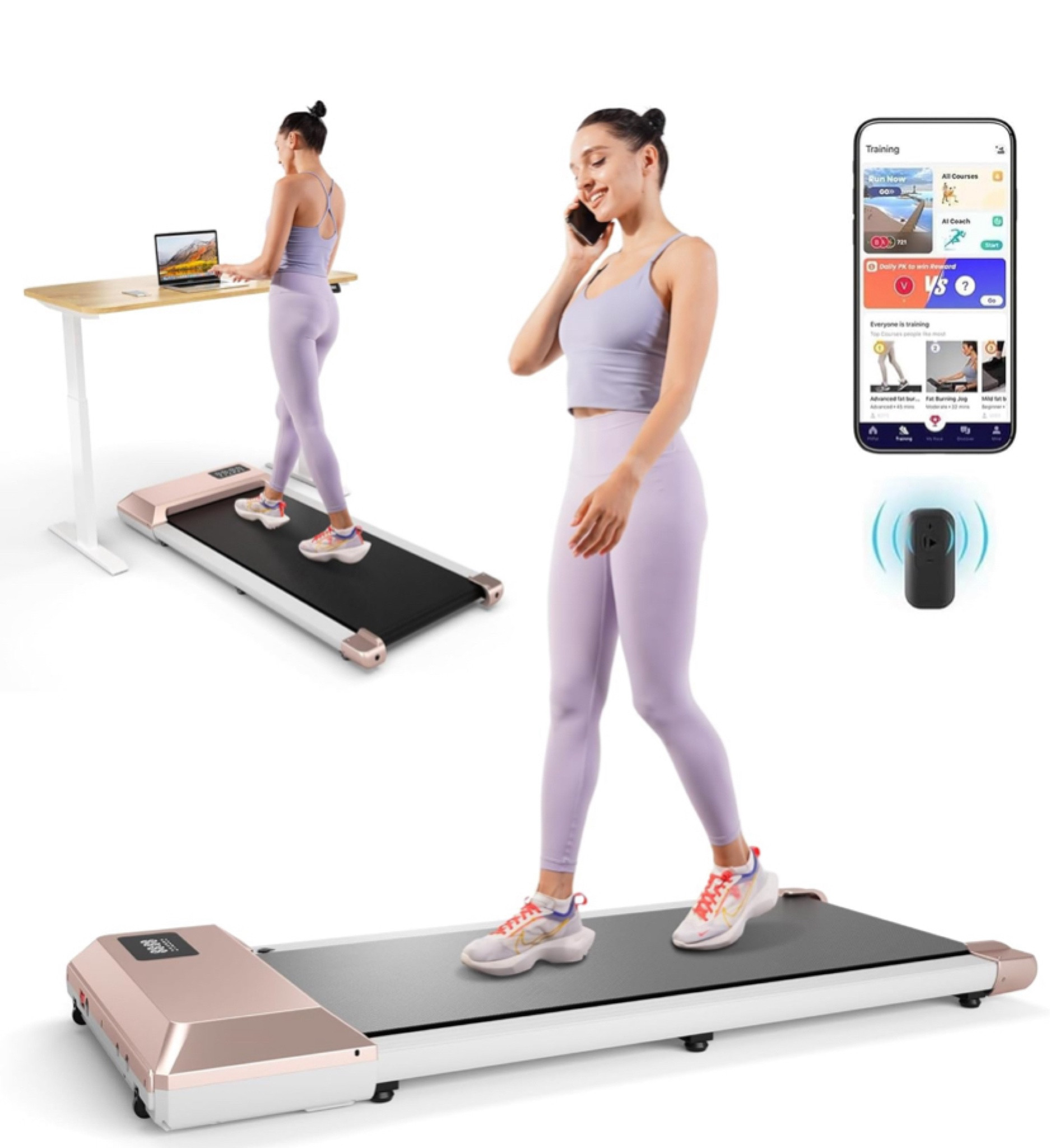 Portable under desk treadmill walking pad for indoor working out. 

#LTKGiftGuide #LTKSaleAlert #LTKCyberWeek