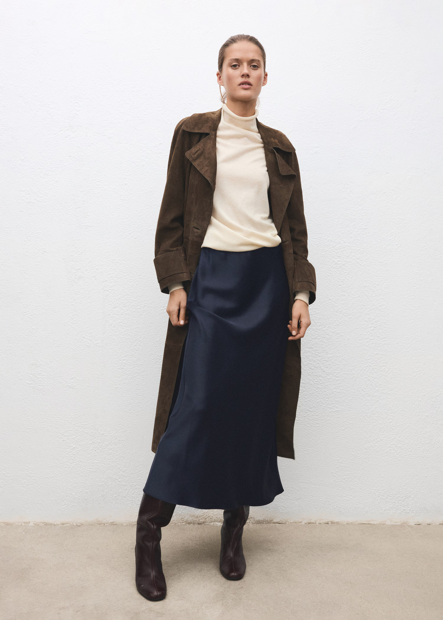 Satin long skirt | Mango (US/MX/AU)