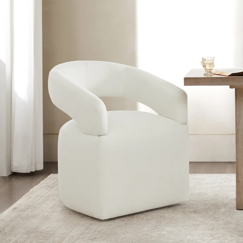 Doley Performance Fabric Dining Chair with Hidden Casters | Wayfair North America