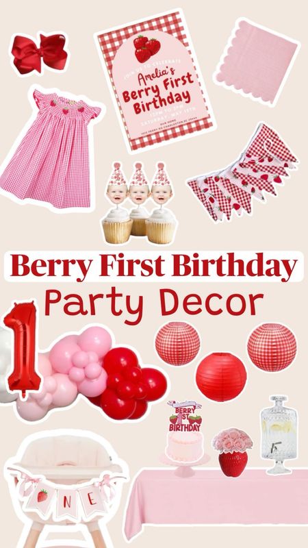 Berry First Birthday Party Decor 😊🍓🍰 #berryfirstbirthday #firstbirthdayideas #firstbirthdaythemes #berryfirstbirthdayinvitation #berryfirstparty #strawberrydecor #strawberryinvitation #firstbirthdayideas #berryone #berryonebirthday

#LTKFamily #LTKParties #LTKBaby
