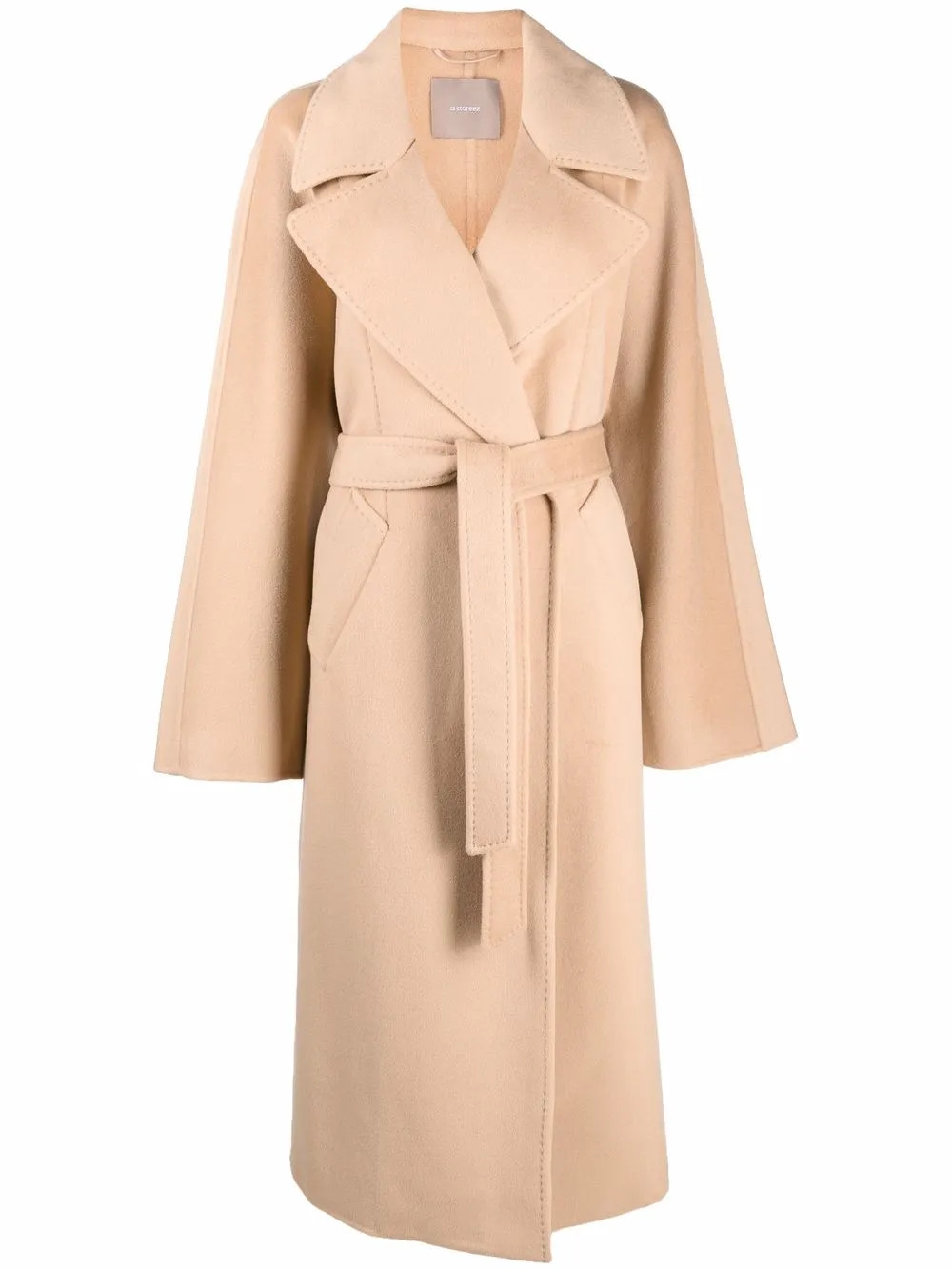 belted wool-cashmere coat | Farfetch Global
