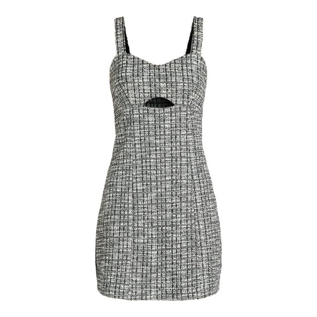 Madden NYC Juniors’ Cut Out Boucle Dress, Sizes XXS-XXL | Walmart (US)