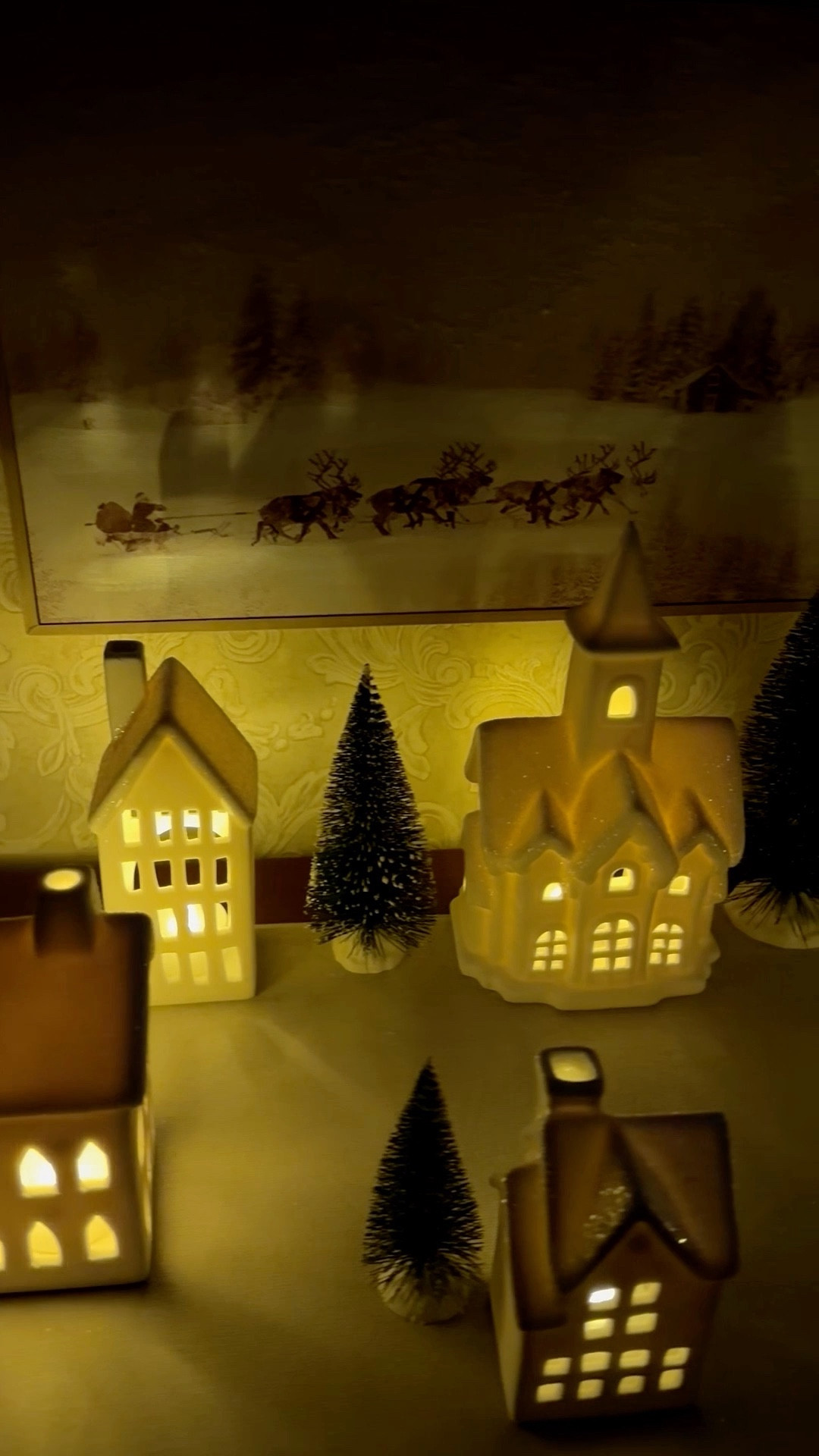 Christmas ceramic village, white houses Christmas village 

#LTKHoliday #LTKFindsUnder100 #LTKHome