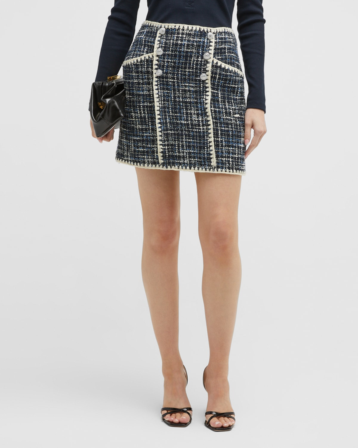 Medford Tweed Mini Skirt | Neiman Marcus