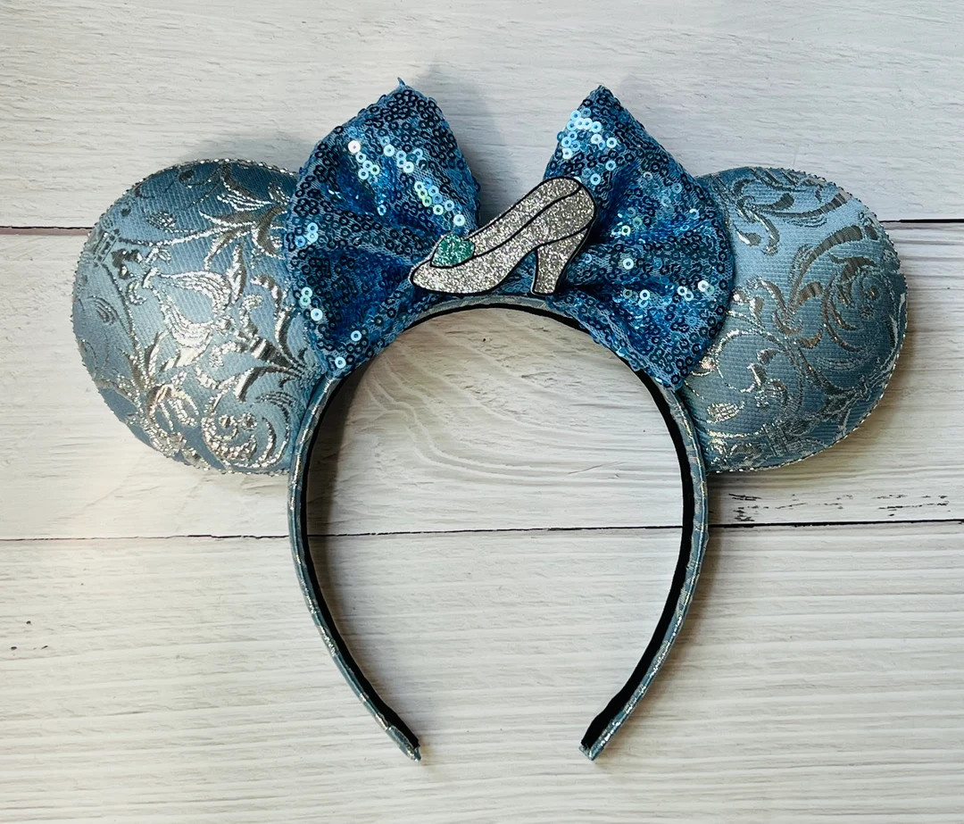 Cinderella Mouse Ear Headband - Etsy | Etsy (US)