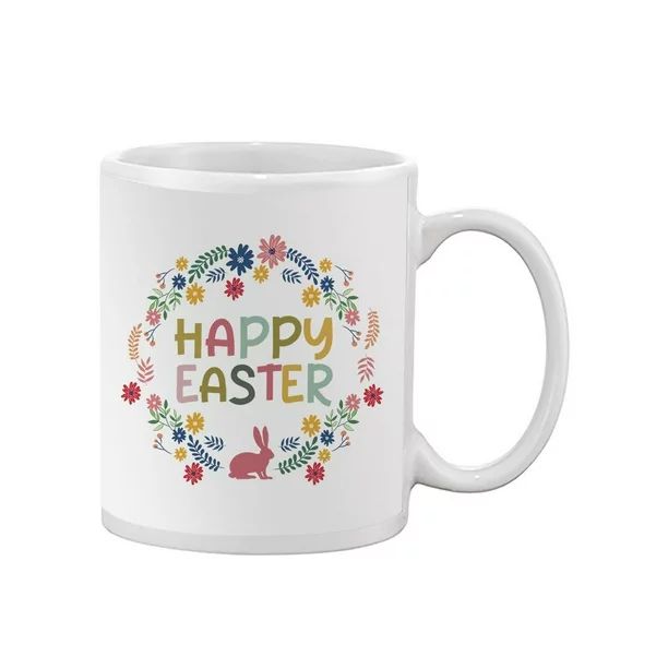 Happy Easter Wreath Mug - SPIdeals Designs, | Walmart (US)