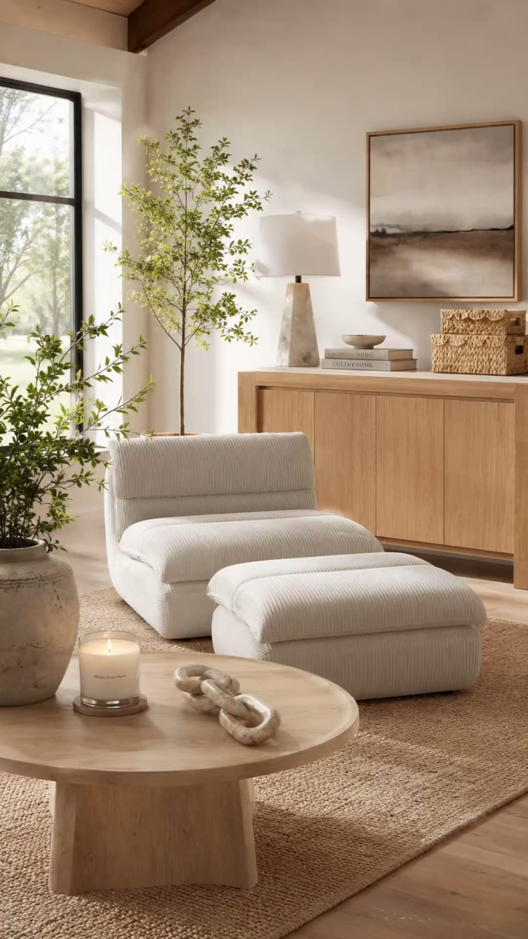 If cozy, neutral spaces had a personality… this would be it 🤍

Soft textures, warm wood tones, natural light, and those little styling pieces that quietly make a room feel expensive. I’m obsessed with how calming and elevated these finds look together without feeling overdone.

That lounge chair + ottoman combo might be my favorite Amazon find lately 😮‍💨

#LTKHome #LTKSeasonal #LTKSaleAlert