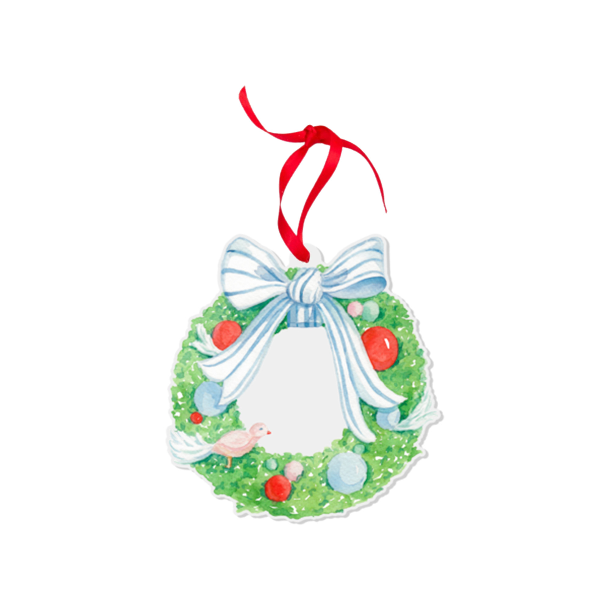 Barely Blemished Holiday Wreath Watercolor Ornament — Simply Jessica Marie | Simply Jessica Marie