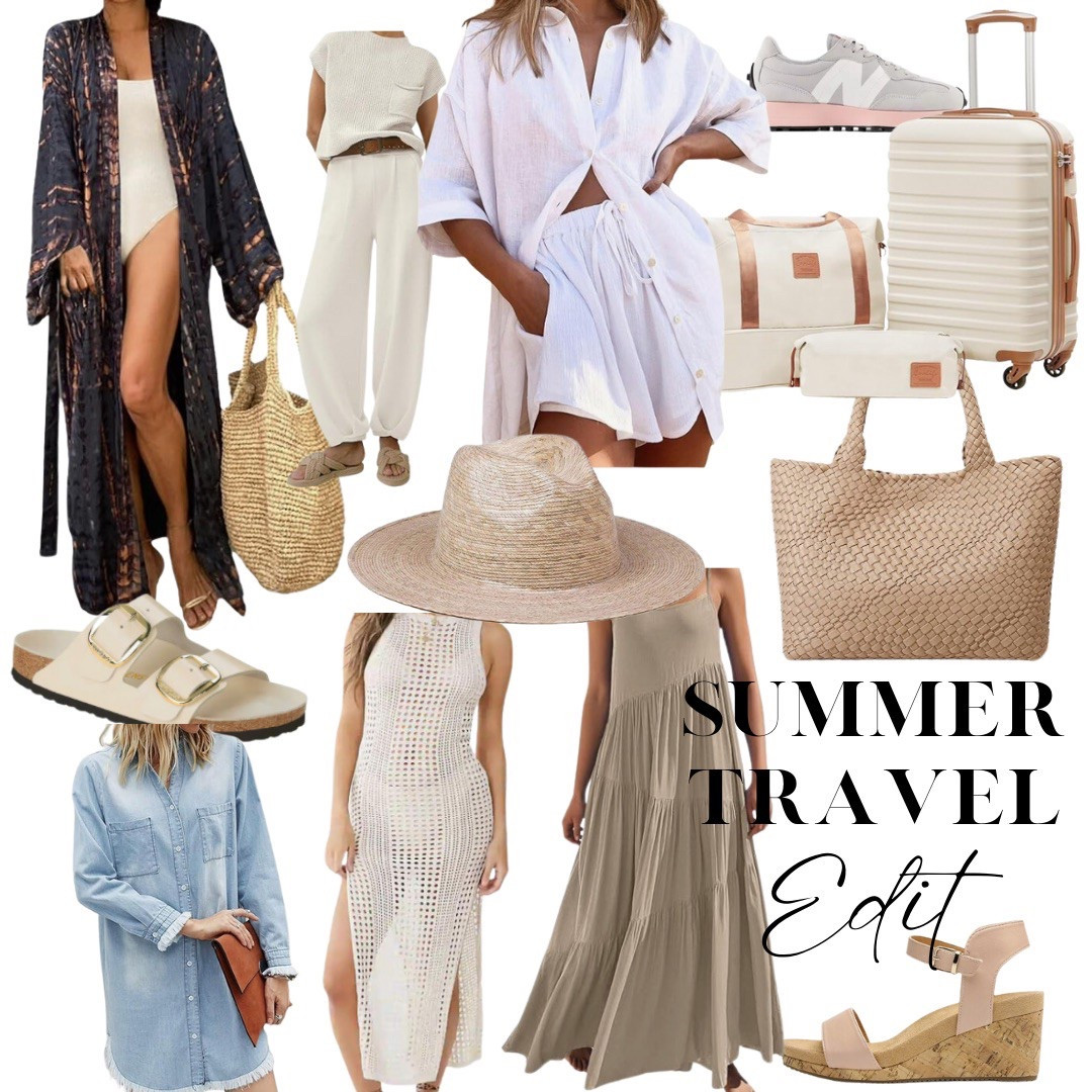 Who is ready to start planning some spring and summer travel? 🙋‍♀️ This is what is on my packing list this season.  
I like versatile comfortable pieces that mix and match and work as a pool cover up and transition to dinner.  

#LTKOver40 #LTKSeasonal #LTKTravel