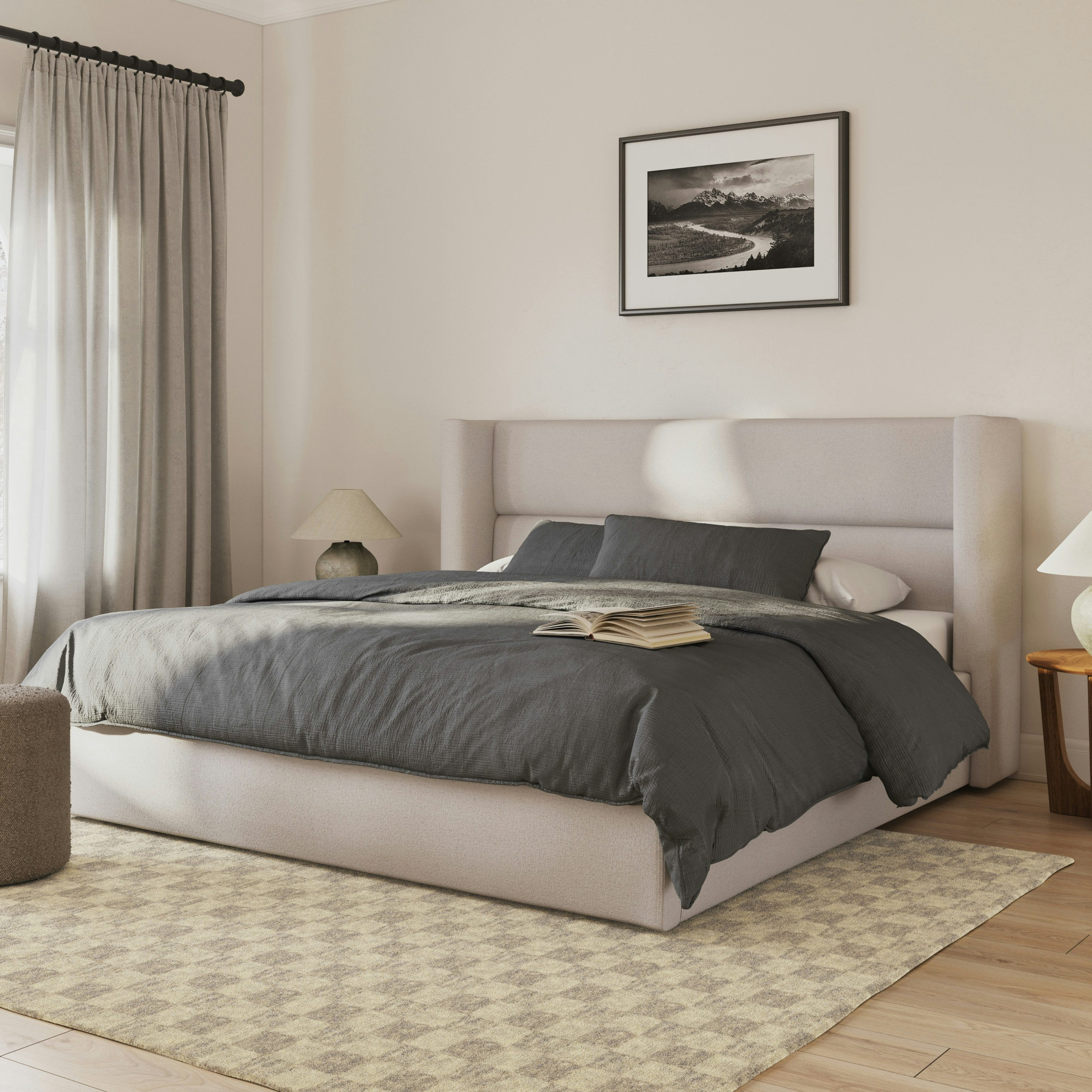 Calabri King Bed - Napa White | Article