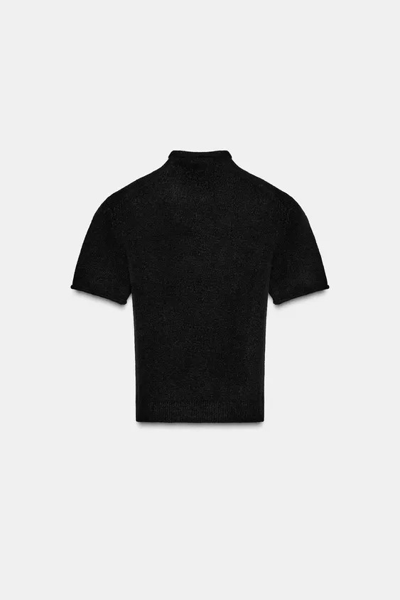 SHORT SLEEVE SOFT KNIT JUMPER | Zara US