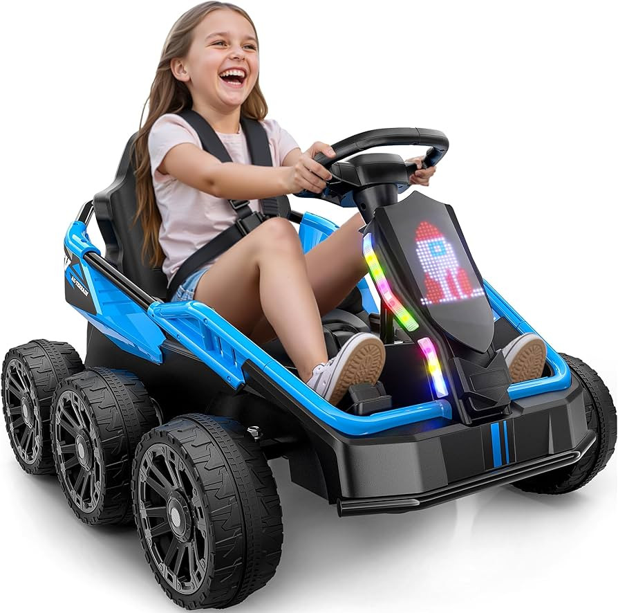 ANPABO 24V Ride on Toys for Big Kids Aged 3-12, Extended Legroom, Sturdy 6 Wheels, 4x100W Motor, ... | Amazon (US)