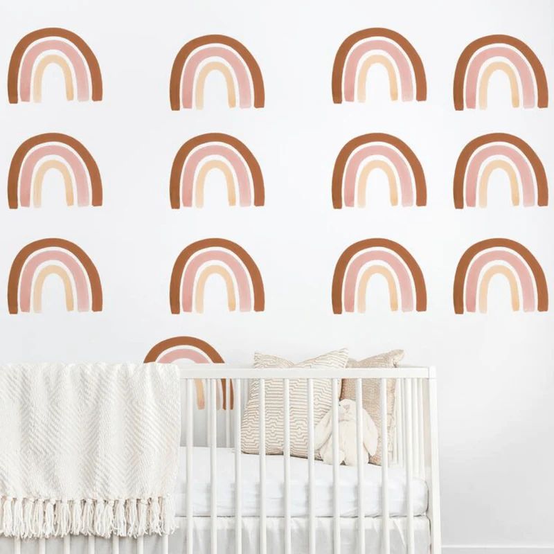 Rainbow Wall Decal Set - Rust + Pink | Project Nursery