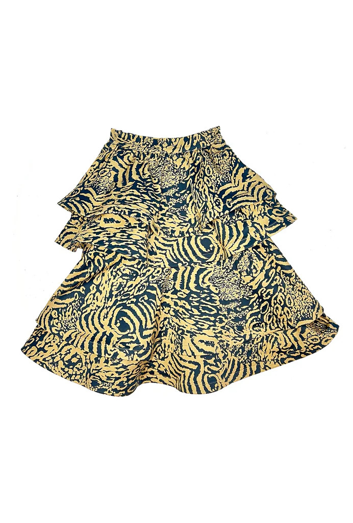 BURU x Val Ruffled Party Skirt - Animaux | Shop BURU
