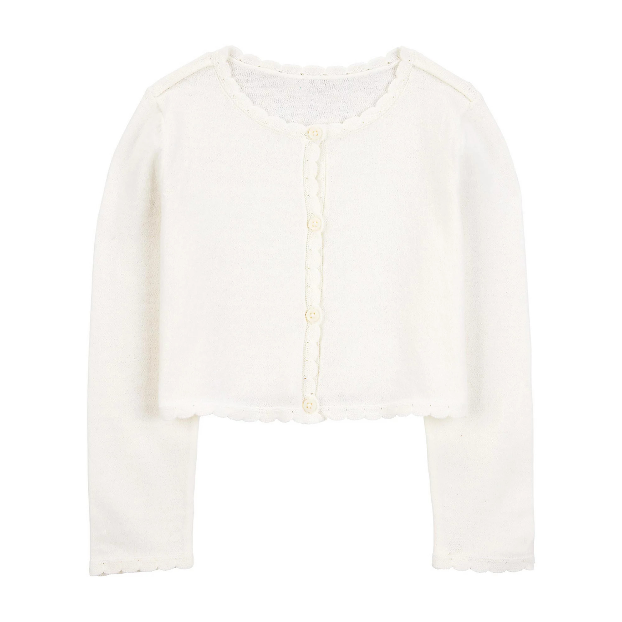Toddler Girls Carter's Wave Trim Cardigan Sweater | Kohl's