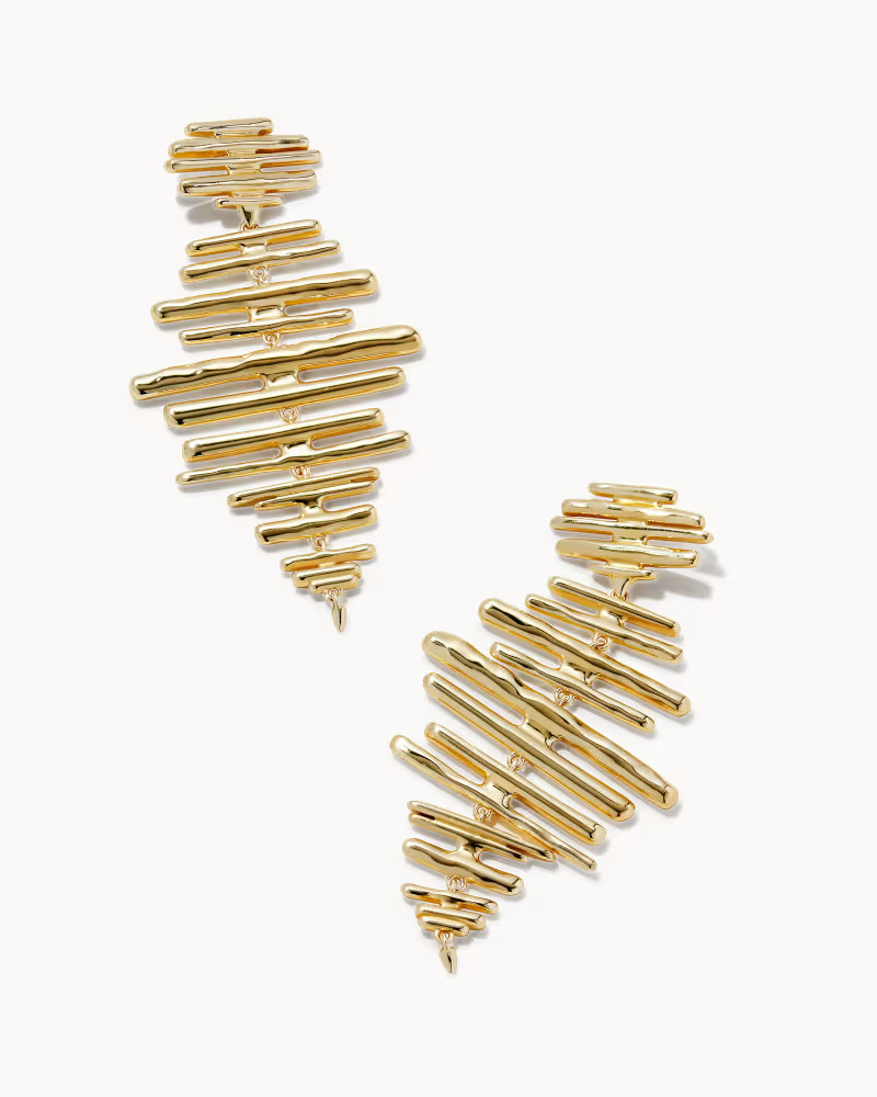 Madelyn Statement Earrings in Gold | Kendra Scott