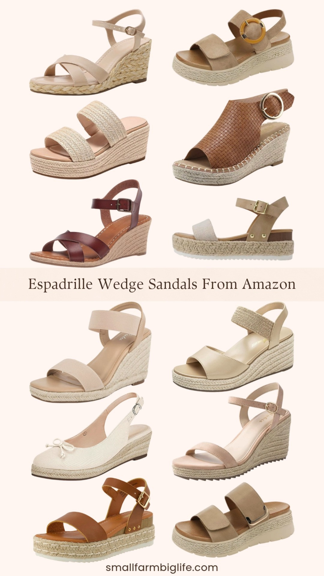 Cannot stop sharing espadrille wedge sandals because Amazon keeps delivering such beautiful styles at amazing prices! From braided raffia platform wedges and suede ankle strap styles to elastic slip on espadrilles, buckle flatforms, and dressy open toe wedges with arch support, all in the most beautiful neutral and classic tones, these are the comfortable and chic summer shoes that go with absolutely everything in your wardrobe. So many gorgeous options to choose from. Linking all my favorites below! 

 #LTKootd #LTKSeasonal #LTKOver40