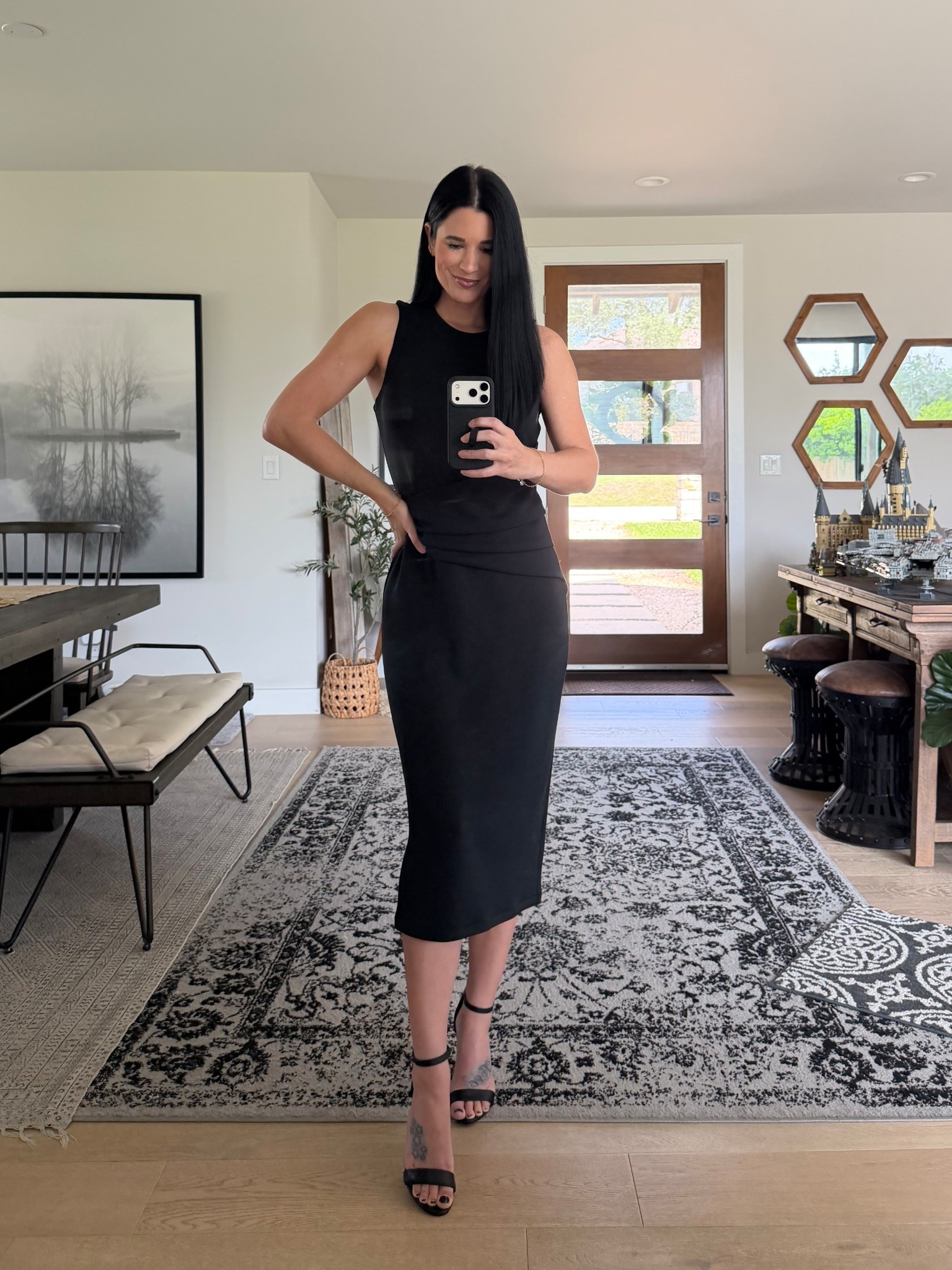 Code DTKXSPANX will get you 15% off plus free shipping!

This little black dress is so versatile for any season or occasion. I’m in the size small. 