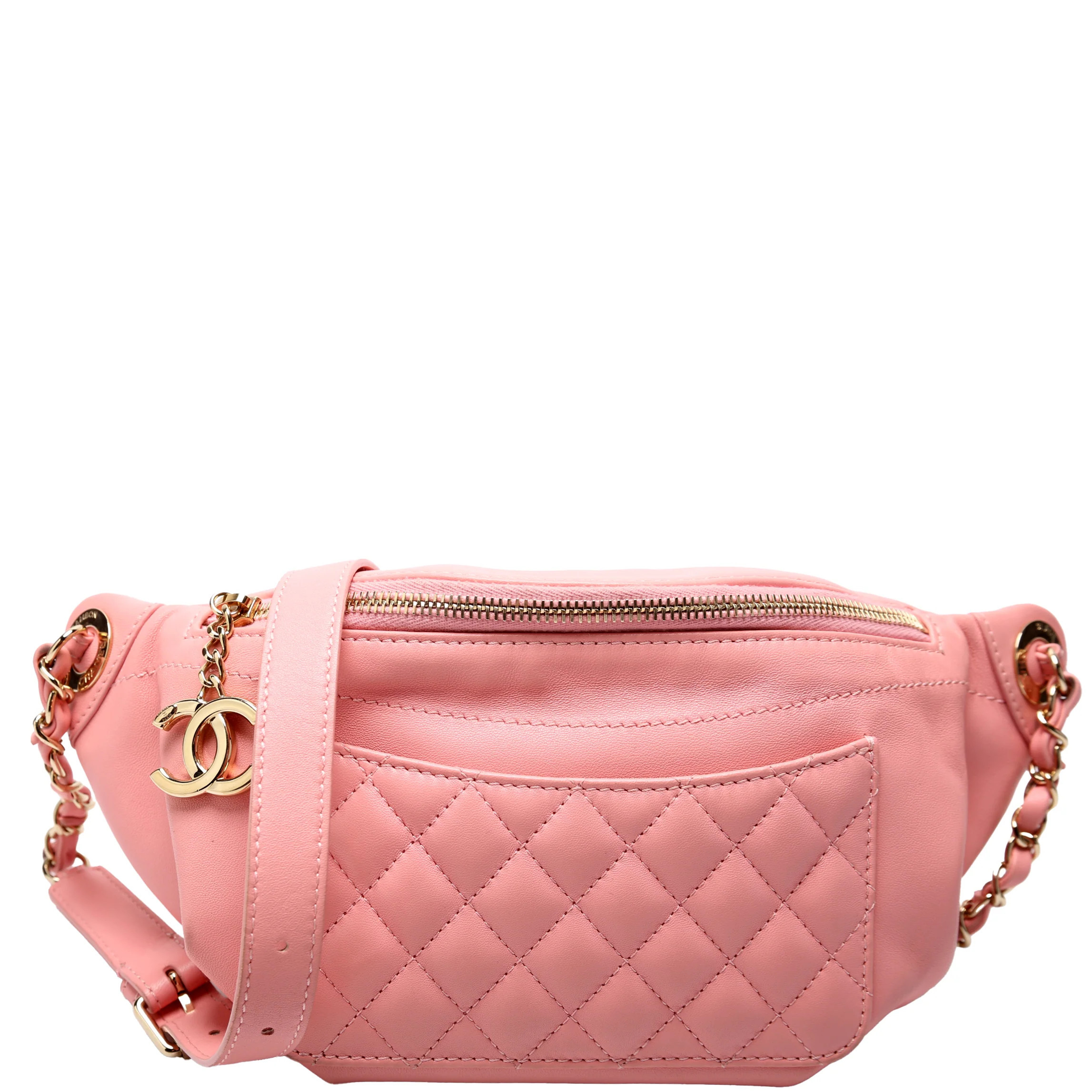 CC Waist Bag Quilted Lambskin 27M | Keeks Designer Handbags