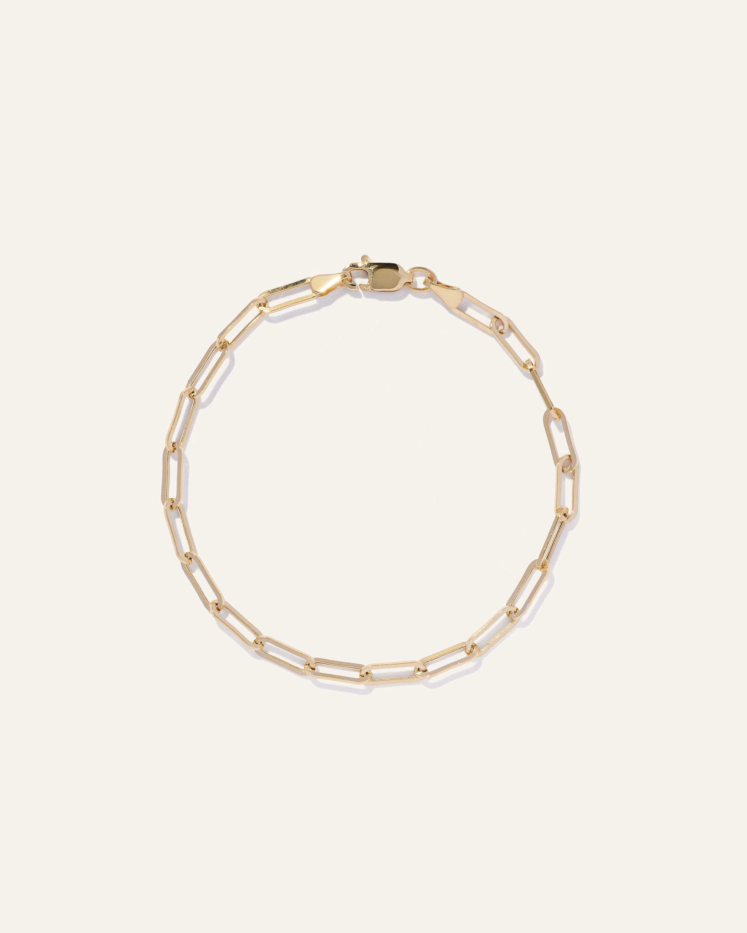 14k Gold Medium Paperclip Chain Bracelet | Quince