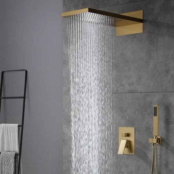 Cascade Bliss Luxury Complete Shower System with Rough-in Valve | Wayfair North America