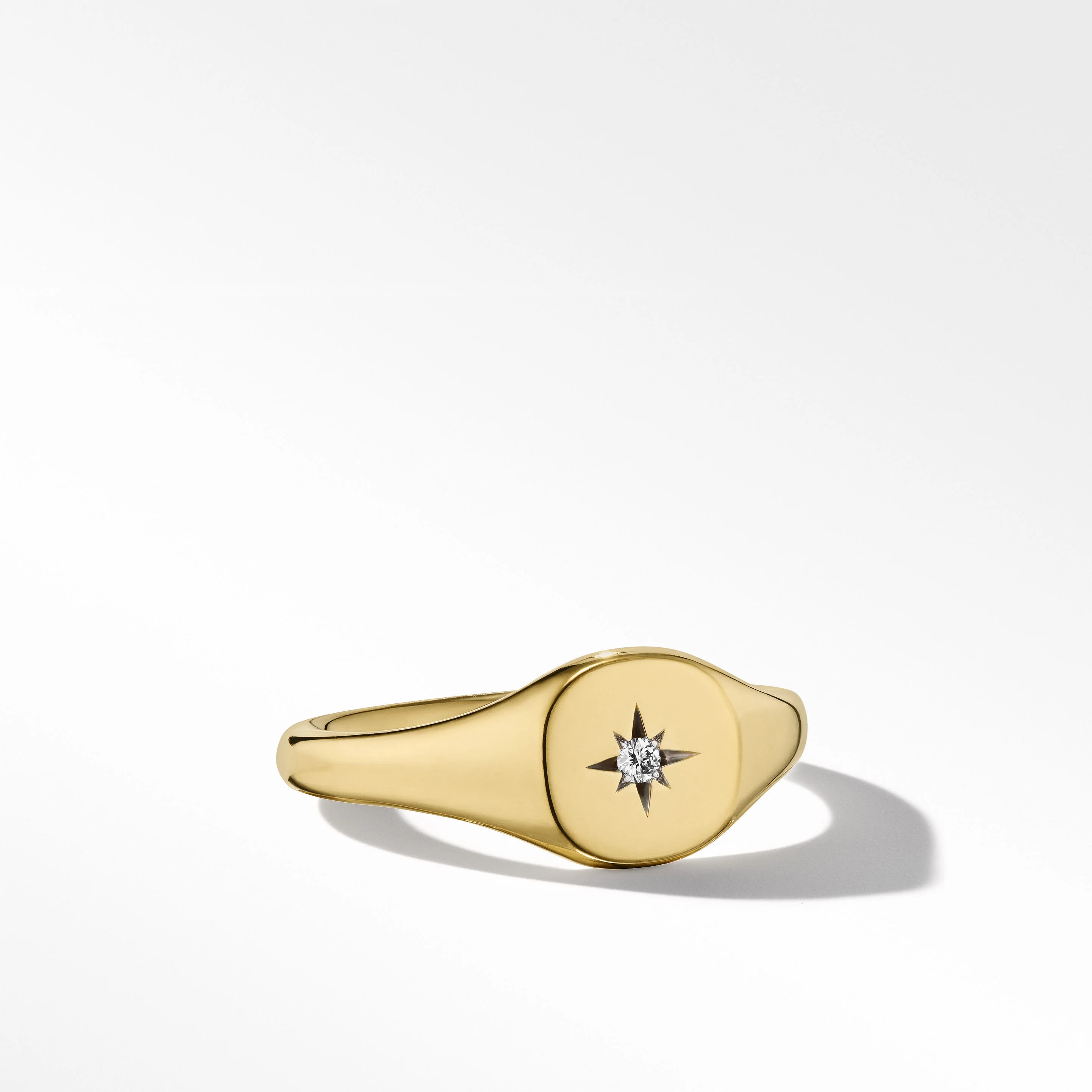 Cable Collectibles® Starset Pinky Ring in 18K Yellow Gold with Diamond | David Yurman