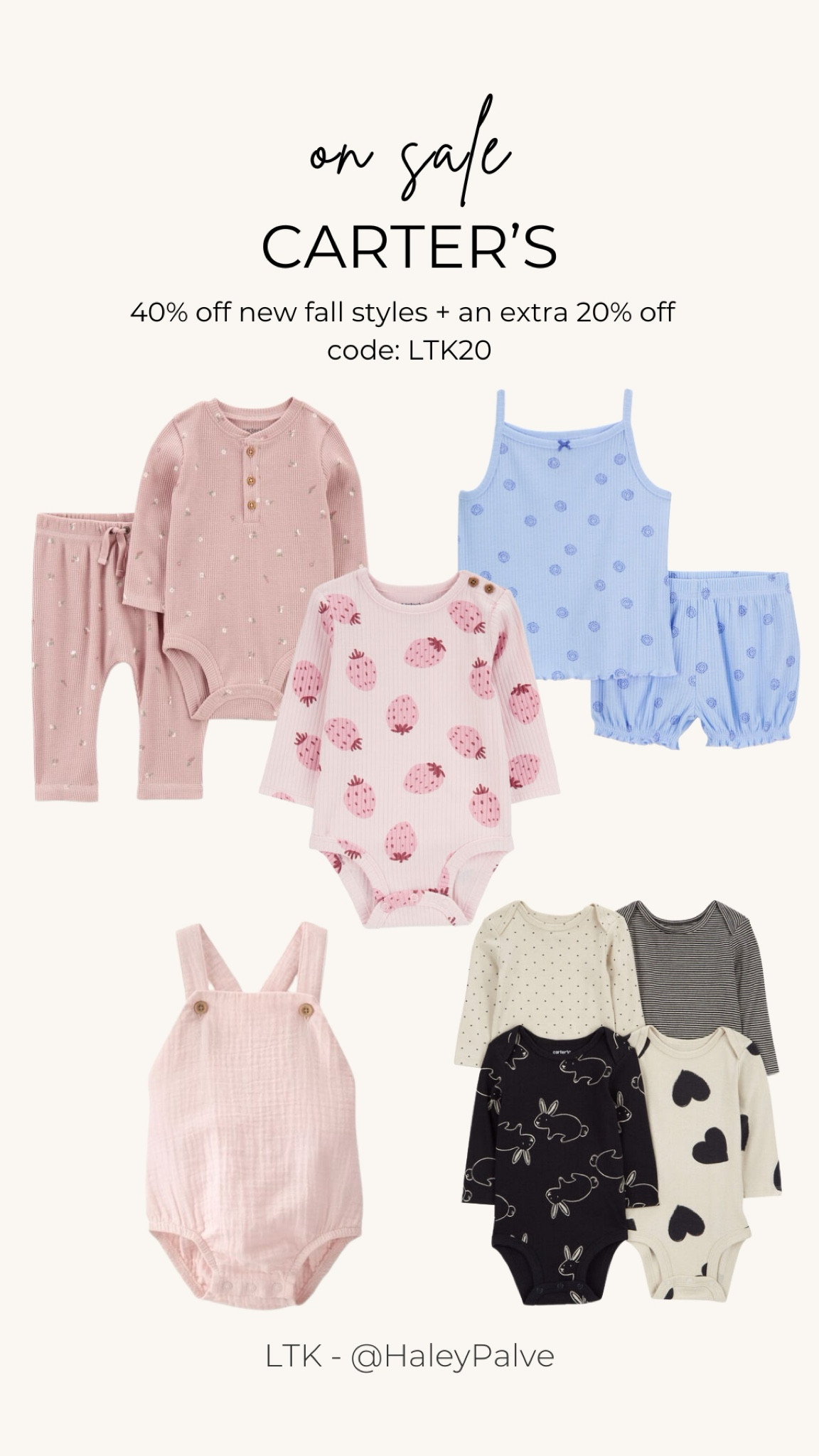 Carter’s 40% off new fall styles + an additional 20% off with code: LTK20

#LTKSaleAlert #LTKBaby #LTKFindsUnder50