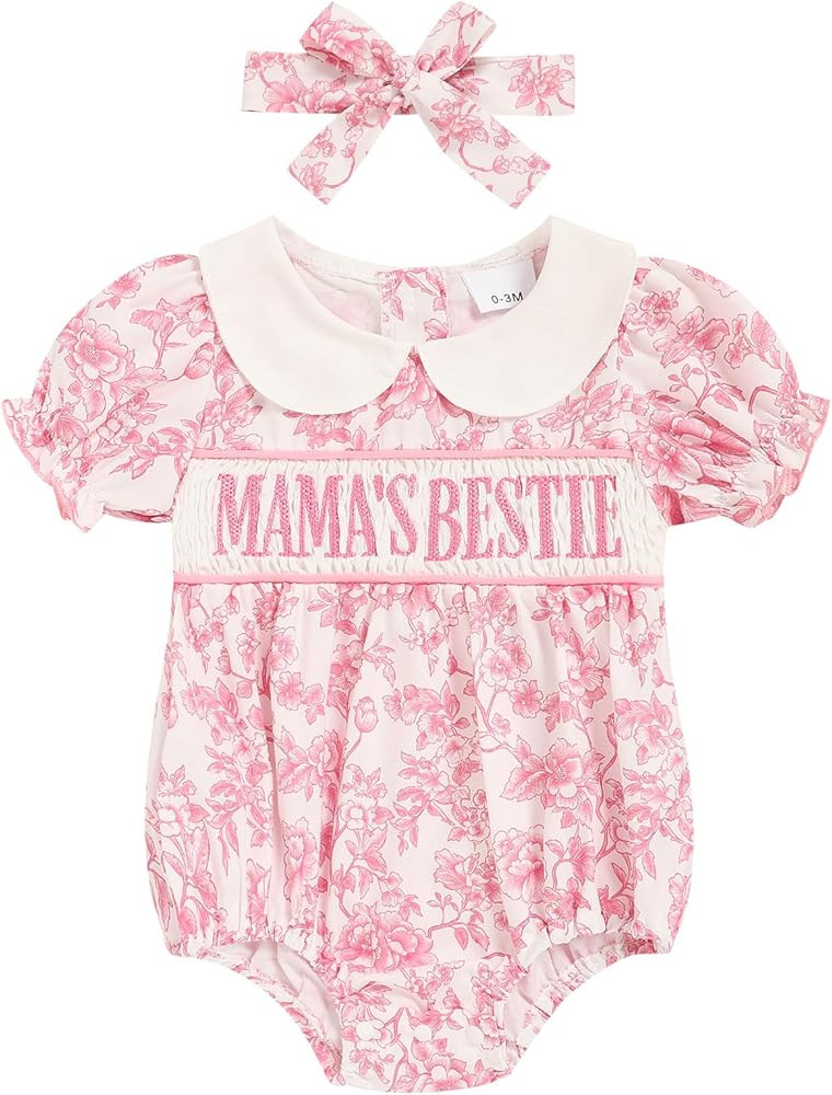 GRNSHTS Baby Girl Romper Newborn Clothes Bodysuit Jumpsuit Baby Girl Clothes Outfit 0-18M | Amazon (US)