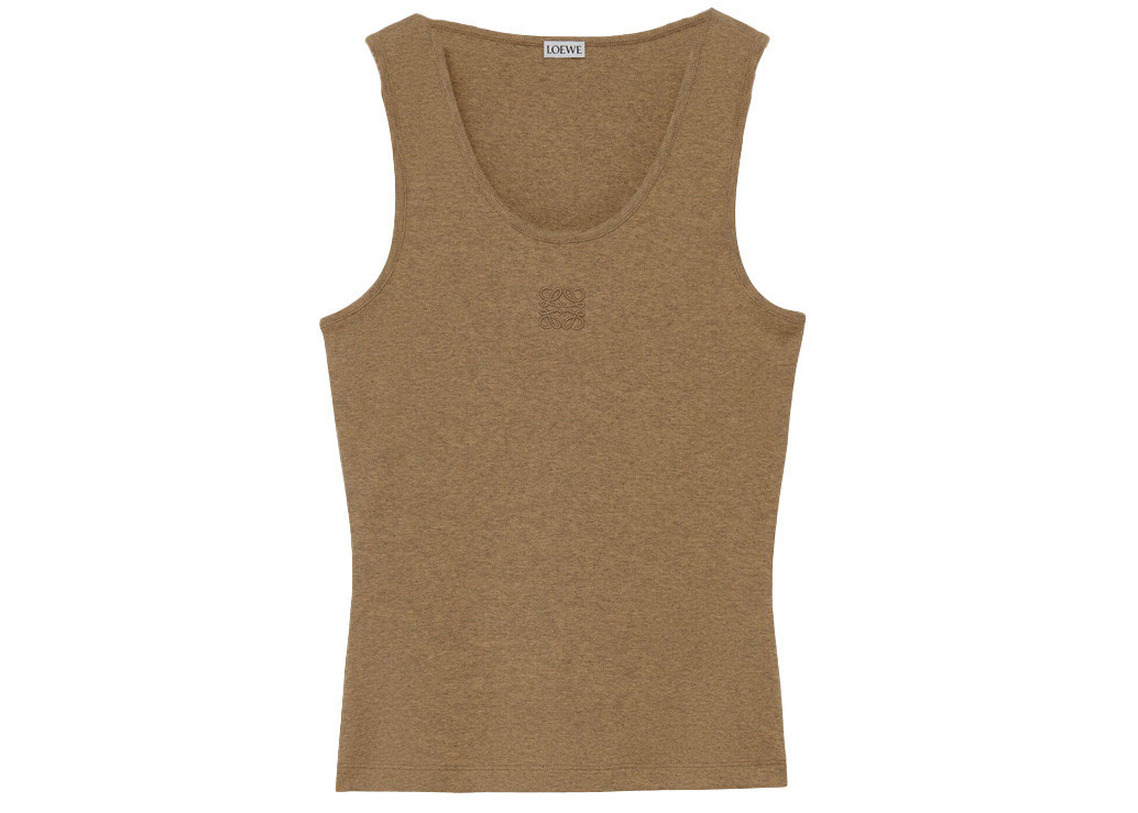 Women's LOEWE Anagram Tank Top in Cotton in Taos Taupe | StockX