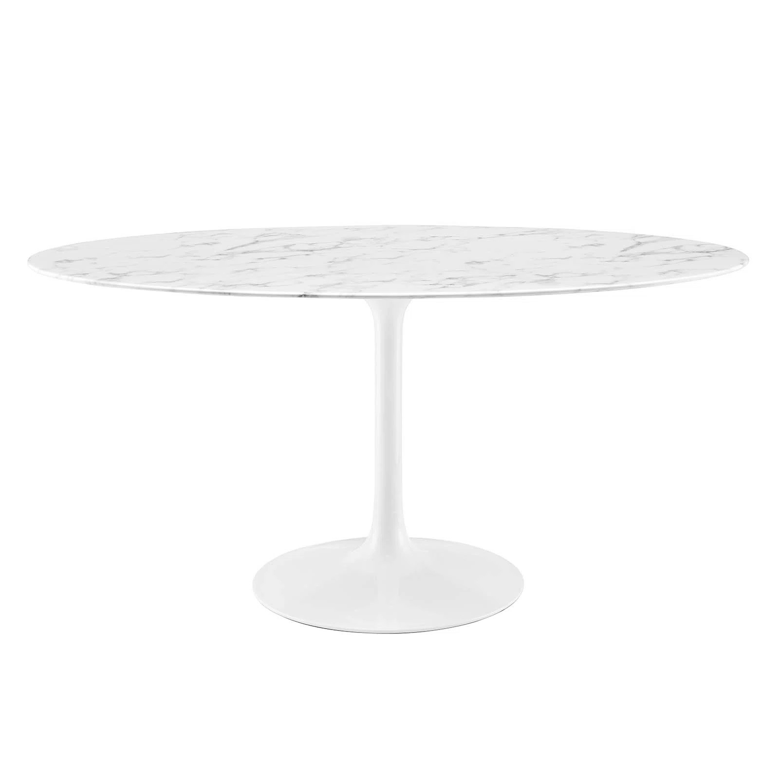 Modway Lippa Oval Artificial Marble Dining Table | Wayfair North America