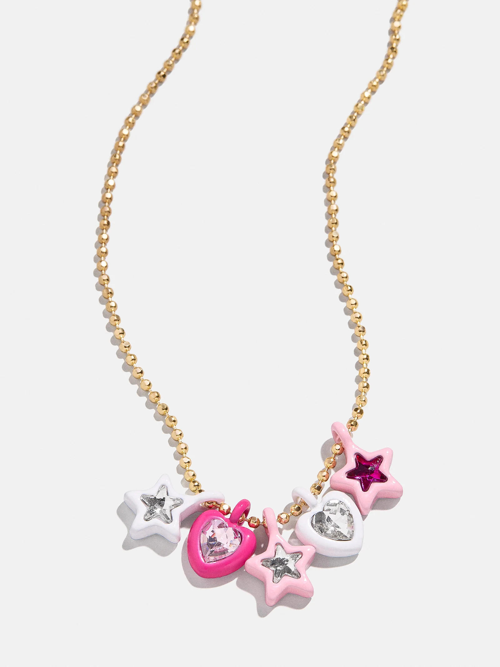 Shoot For The Stars Kids' Necklace - Pink | BaubleBar (US)