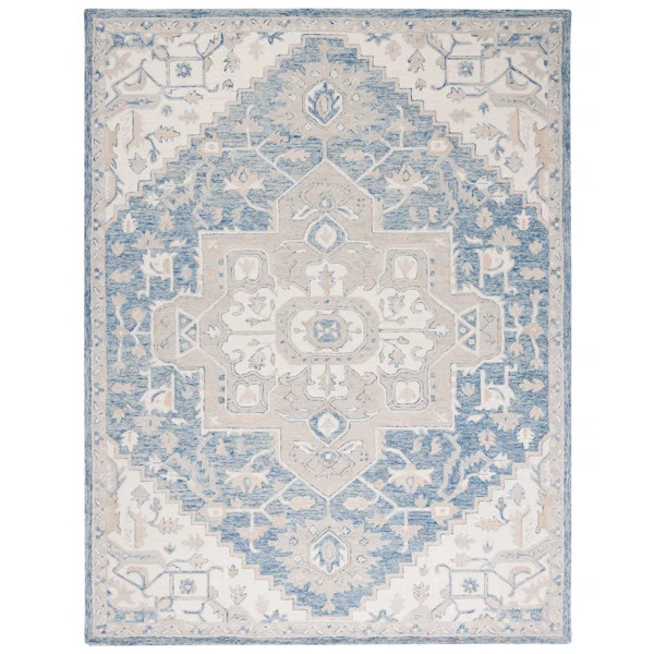 Cyrilmagnin Hand Tufted 85% Wool 15% Cotton Oriental Rug | Wayfair North America