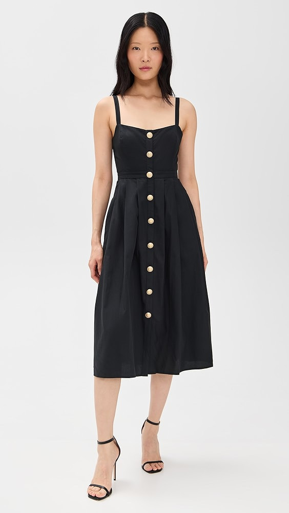 L'AGENCE Esmeralda Sleeveless Midi Dress | Shopbop | Shopbop