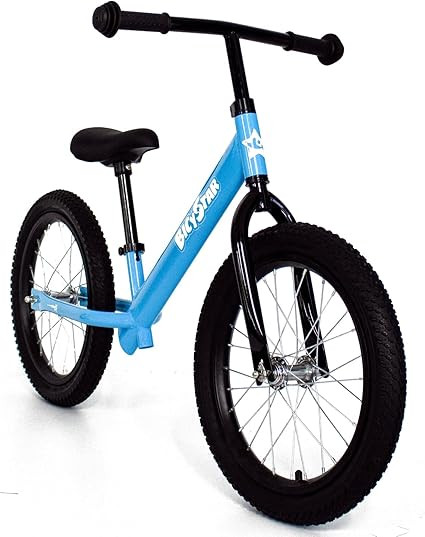 16 Inch Balance Bike, Toddler Bicycle Ages 5-8, Air Tires, Footrests, No Pedals Push Bike, Toddle... | Amazon (US)