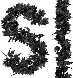 TOPHOUSE 2 Packs Fall Maple Leaf Garland 5.9ft Artificial Autumn Leaves Garland for Thanksgiving ... | Amazon (US)