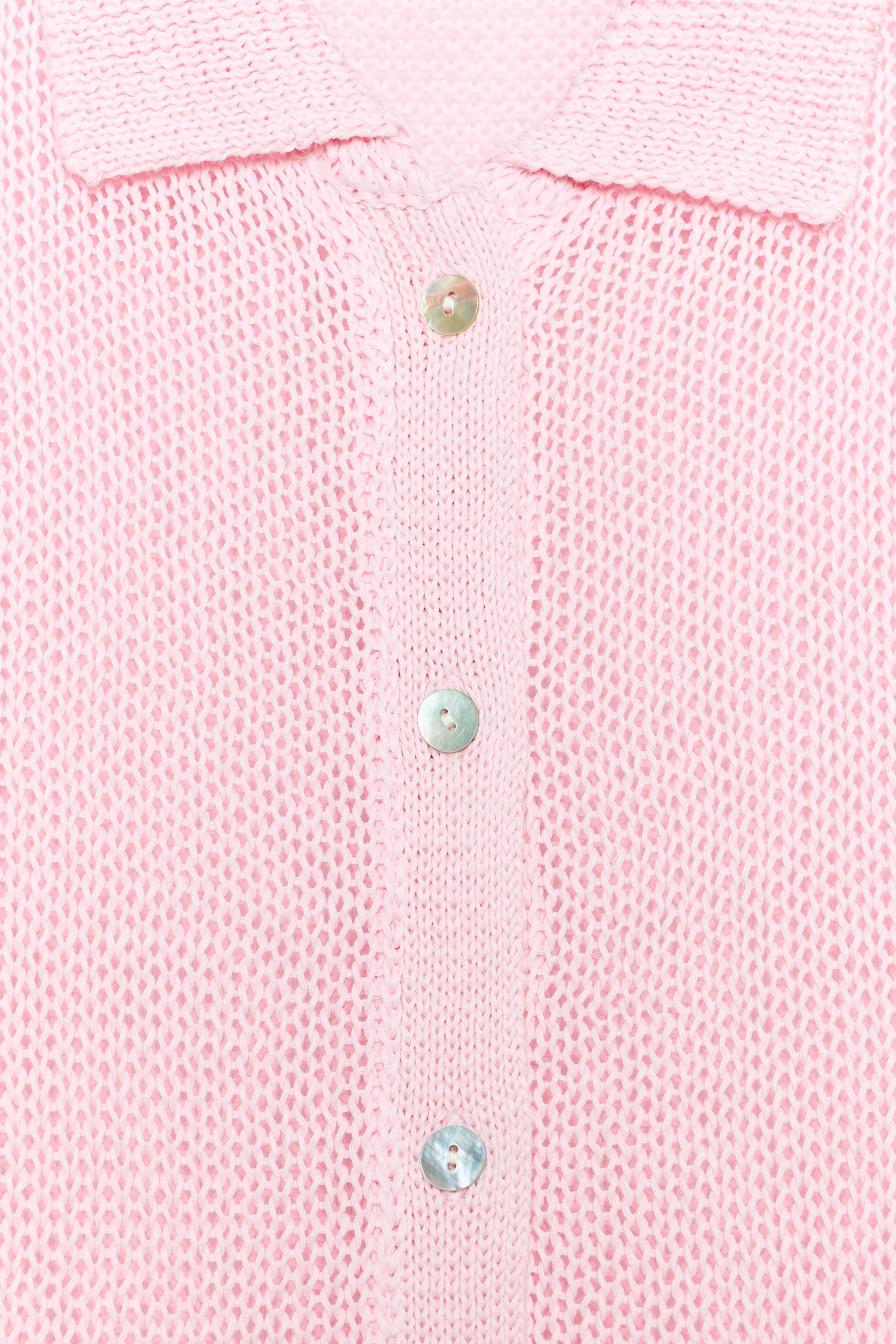 POLO COLLAR CARDIGAN | Zara UK