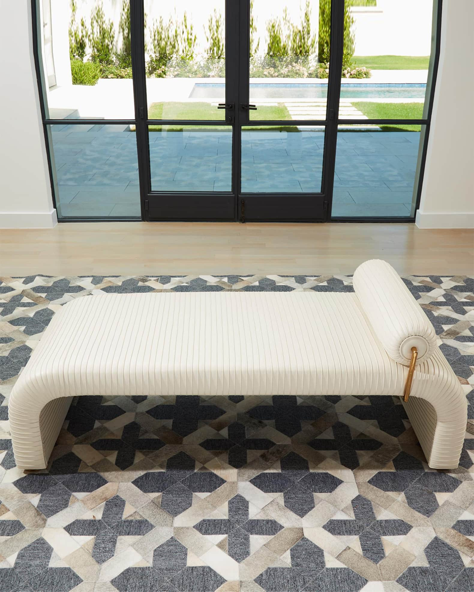 Emporium Home for William D Scott Cade Milk Leather Daybed | Neiman Marcus