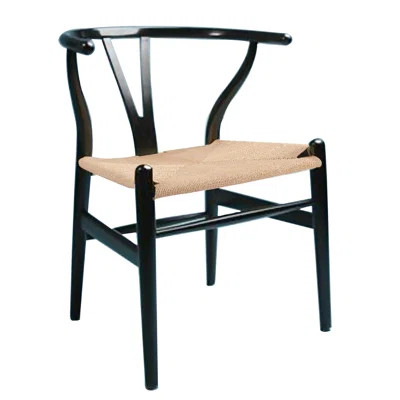 Norvin Solid Wood Side Chair Union Rustic Finish: Black & Natural | Wayfair North America