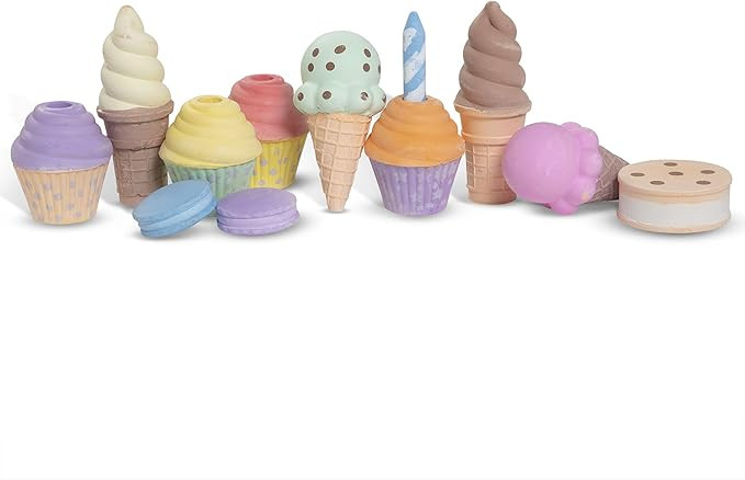 Melissa & Doug Ice Cream & Cake Chalk Set - Arts And Crafts For Kids, Sidewalk Chalk For Kids Age... | Amazon (US)