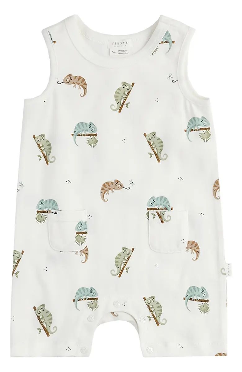 FIRSTS by Petit Lem Chameleon Print Sleeveless Romper | Nordstrom | Nordstrom