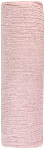 Ely’s & Co. Cotton Muslin Swaddle Blanket 1-Pack for Baby Girl — 100% Cotton Muslin Extra-Lar... | Amazon (US)