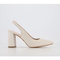 OFFICE Manhattan Slingback Point Court Heels Off White Leather | OFFICE London (UK)