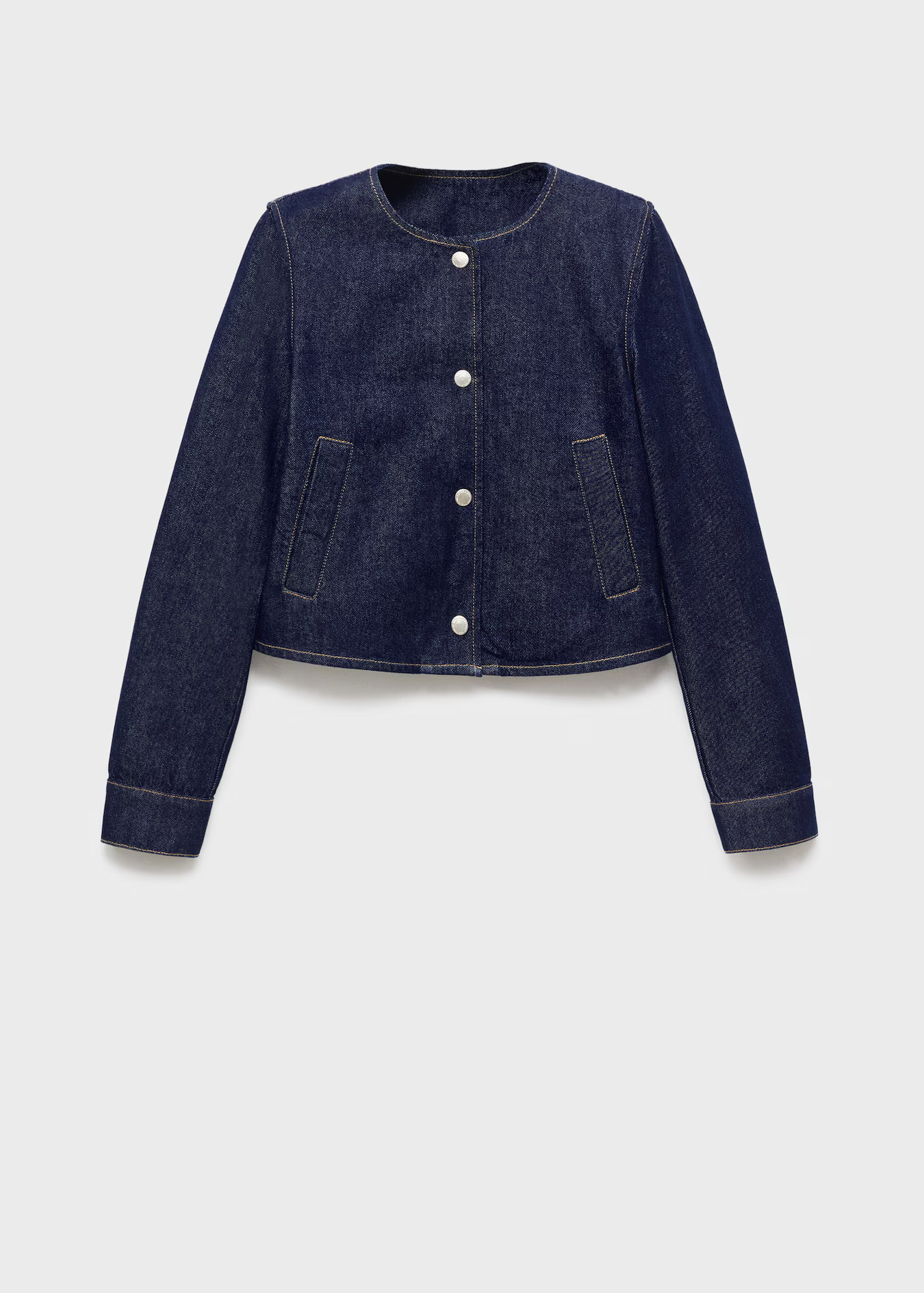 Denim crop jacket - Women | MANGO United Kingdom | MANGO (UK)