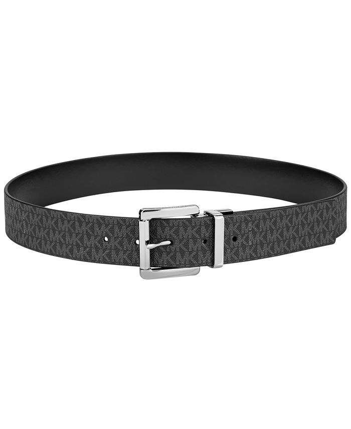 Michael Kors Reversible Signature Leather Belt & Reviews - Belts - Handbags & Accessories - Macy'... | Macys (US)