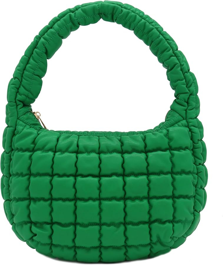 FashionPuzzle Soft PU Leather Lightweight Quilted Puffer Bag | Amazon (US)