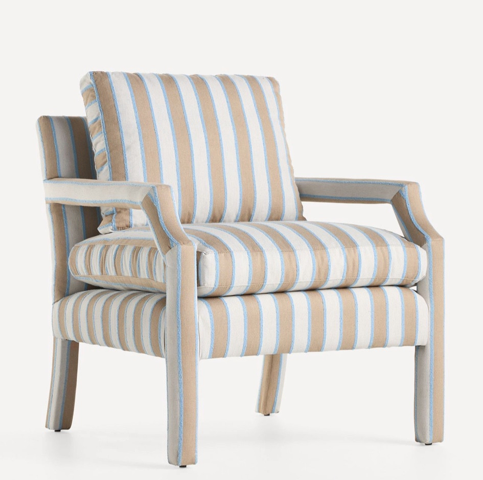 Delaney Woven Stripe Accent Chair ⛓️‍💥

#LTKMostLoved #LTKStyleTip #LTKHome