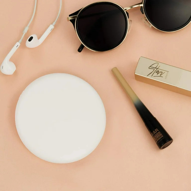 LED Lighted Travel Makeup Mirror, 1x/10x Magnification Compact Mirror, Portable for Handbag, Purs... | Walmart (US)