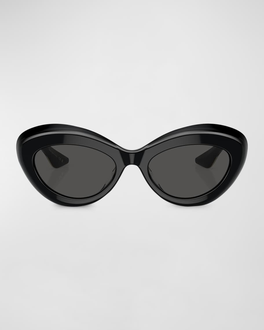 KHAITE x Oliver Peoples Bold Acetate Oval Sunglasses | Neiman Marcus